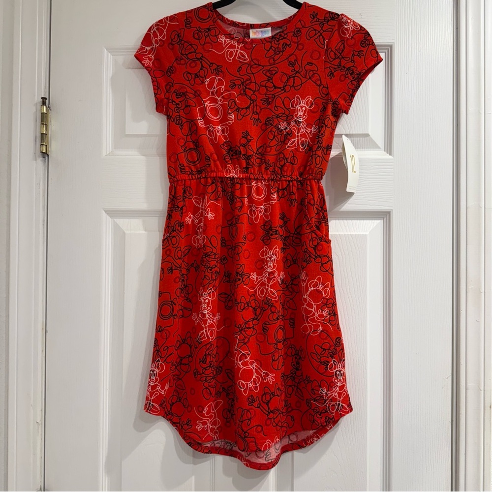 NWT LulaRoe Girls Disney Minnie Dress Size 12